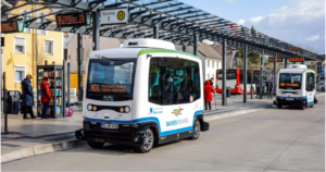 الحافلة الكهربائية ذاتية القيادة في مونهايم Monheim