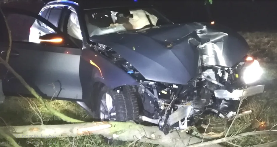 ساكسونيا:نهاية مطاردة سيارة BMW مسروقة بحادث