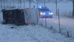 ساكسونيا-فوضى على الطرقات السريعة بسبب الثلوج